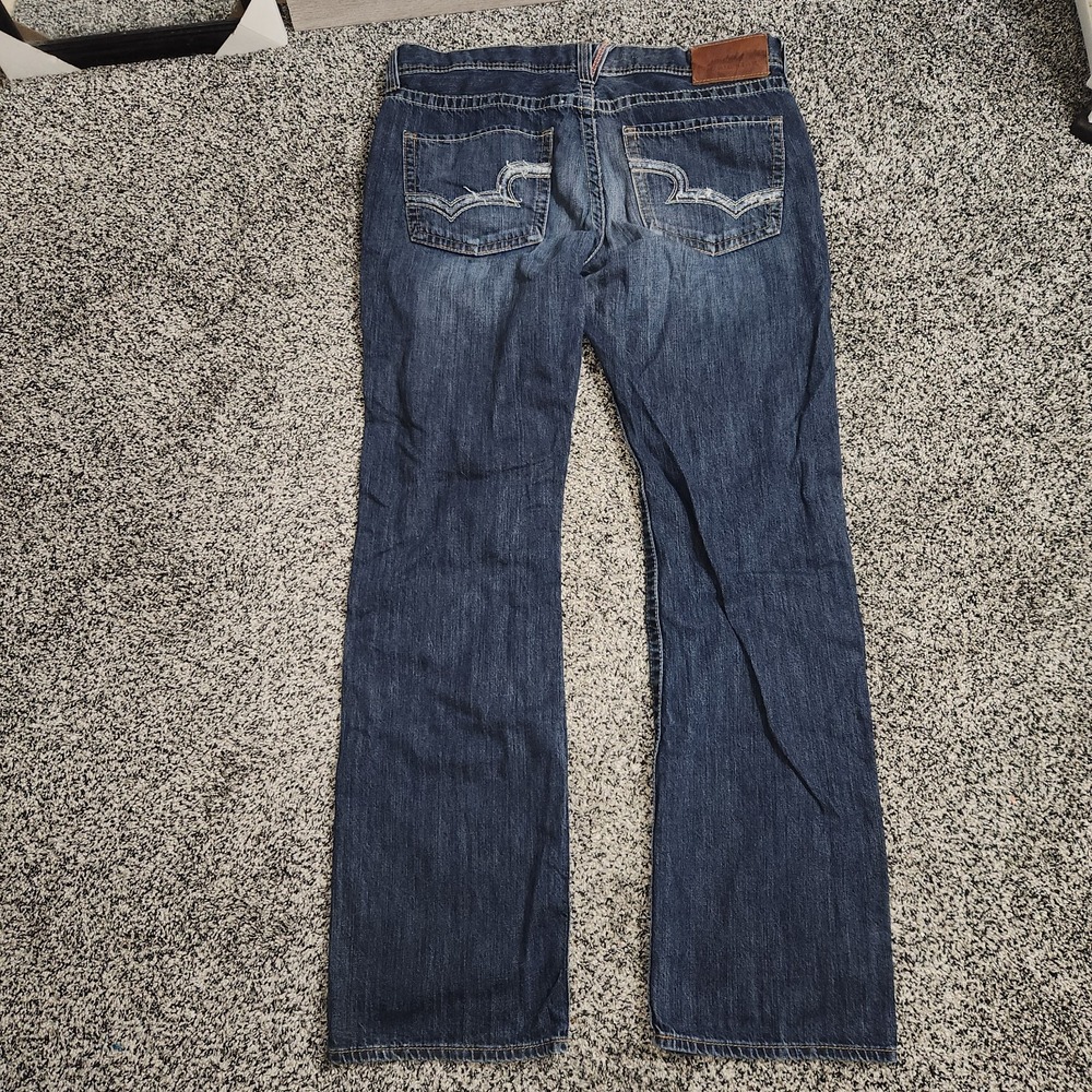 Big Star Union Straight Leg Jeans Darkwash Men's Size 38 L,35.5" Inseam Western